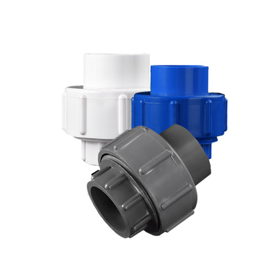 pvc活接头白色蓝色灰色