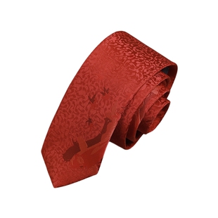 Goldlion/金利来男士国风复古锦鲤结婚新郎伴郎商务正装领带男