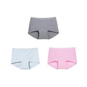 ubras新疆棉字母织带女士平角裤