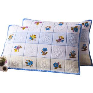 金号枕巾纯棉纱布枕头巾柔软透气无捻纱舒适吸水成人大枕巾旗舰店