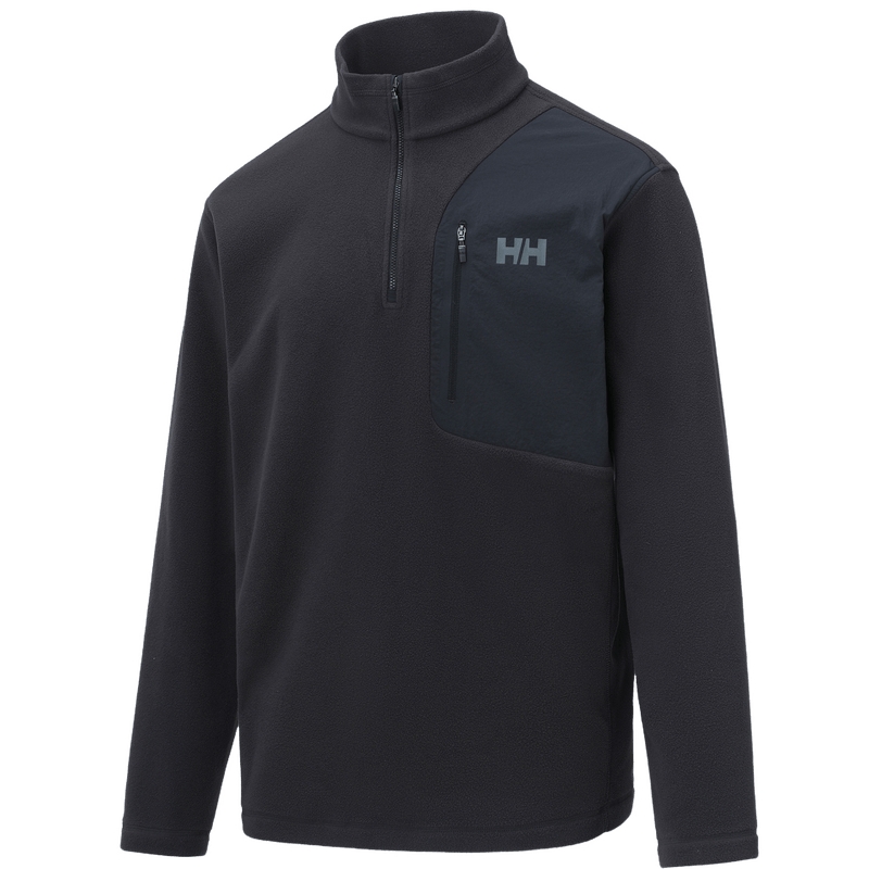 HELLYHANSEN/HH24冬男女新户外保温抗静电FLEECE抓绒半拉链小高领