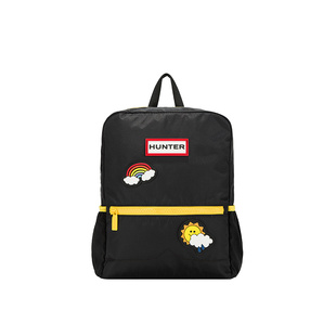HUNTER儿童尼龙徽章双肩背包男童女童书包户外轻便减负便携休闲包