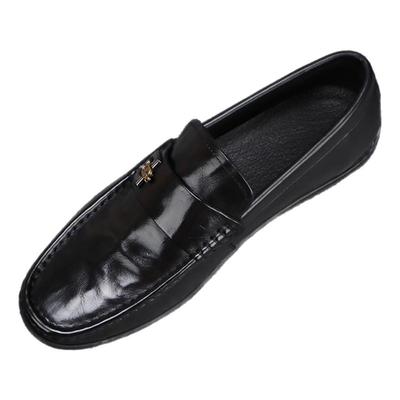 真皮豆豆鞋男软底一脚蹬乐福鞋