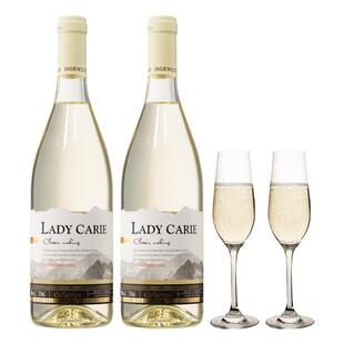 【自营】法国进口罗纳河谷产区白葡萄酒霞多丽微醺小甜酒礼盒装