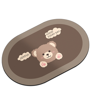 卫生间地垫硅藻泥垫速干浴室洗手间门口防滑脚垫厕所吸水垫子厨房