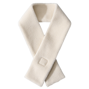 双面加绒护颈小围巾单独纯色脖套防风保暖中式假领汉服义领