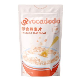 Avocadodo澳洲即食纯燕麦片无小麦麸质早餐免煮冲饮牛油果果桥本