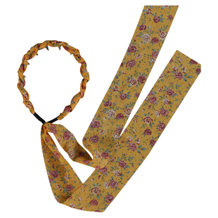 儿童发箍牛仔蓝飘带编发神器女童复古头箍女孩发卡头饰扎辫子发饰