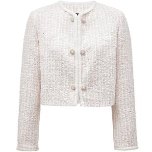 Vero Moda套装秋冬仿珍珠纽扣亮片外套俏皮半身裙324448003