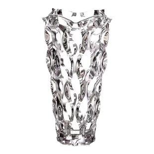 捷克进口加厚水晶玻璃花瓶摆件高档客厅餐桌装饰玻璃水养插花鲜花