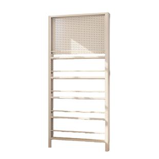 洞洞板置物架书架一体窄小收纳架墙边超薄多层杂志展示架2026新款