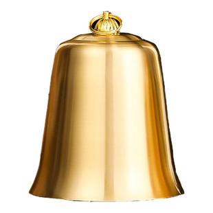 黄铜帝钟台湾手敲钟寺庙铃铛风铃铜钟地钟家用吊钟摆件家居挂饰品