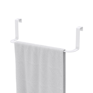 毛巾挂杆卫生间毛巾架免打孔浴室单杆擦手巾挂钩洗脸巾柜门挂架子