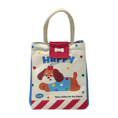 可爱保温饭盒袋大容量便当包上班族学生带饭包便携手提餐包零食袋