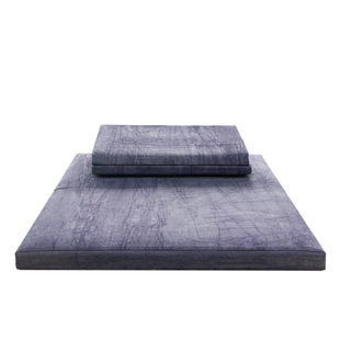 正念双上垫打坐垫亚麻植物扎染高弹椰棕冥想垫加厚静坐垫组合蒲团