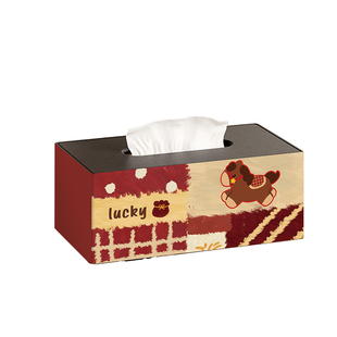 纸巾盒多功能抽纸盒客厅茶几桌面卧室床头马年结婚乔迁喜庆纸抽盒