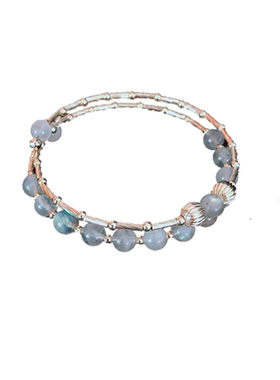 双层双层月光石水晶手链礼物少女