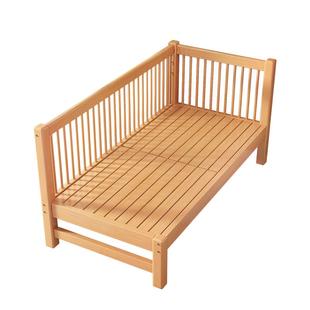 政府补贴榉木儿童拼接床婴儿实木加宽床可定制护栏升降围栏宝宝床