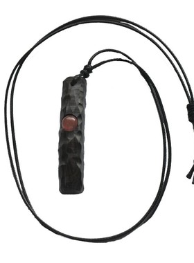 木质项链吊坠水晶手工森系刻字