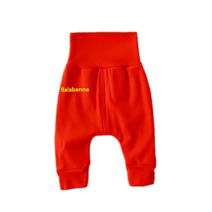 班纳之家纯棉婴儿加绒高腰护肚裤子秋冬季男女宝宝哈伦裤大pp裤