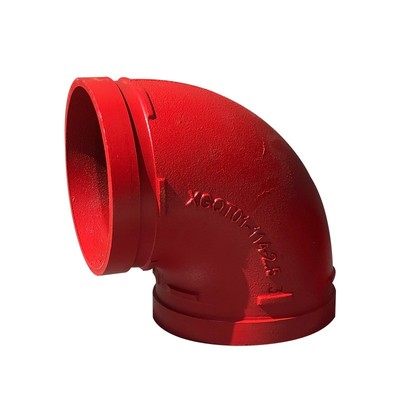 消防管道卡箍弯头90度沟槽配件