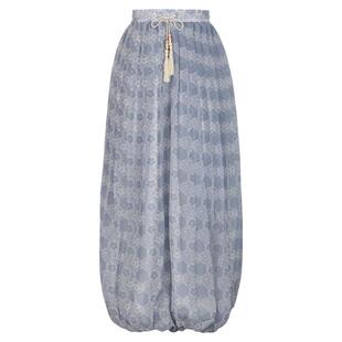 森女部落原创波西米亚风度假灯笼印花束脚休闲裤夏2026年新款女装