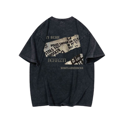 随便搭都好看！水洗黑短袖