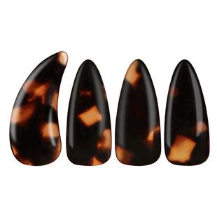 沁律古筝指甲儿童专用玳瑁色专业级成人初学摇指尼龙古筝义甲片