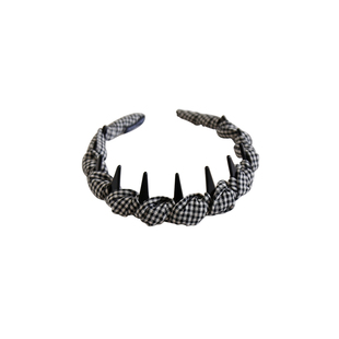 法式布艺带齿防滑高颅顶发箍高级感洋气时尚发卡优雅气质头箍头饰