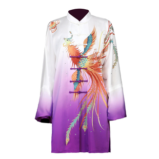 太极服女款新款春秋季高档太极拳练功服八段锦服装武术表演服套装