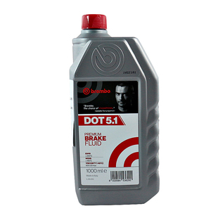 布雷博brembo刹车油DOT5.1汽车专用制动液全合成耐高温高级国产1L