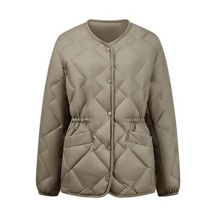 雅鹿轻薄收腰羽绒服女士2026新款短款小个子修身显瘦保暖轻便外套