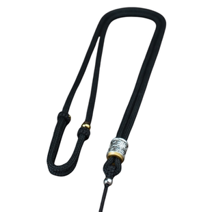 手工藏银编织粗款吊坠挂绳项链绳男款挂坠挂件绳玉牌观音貔貅龙牌