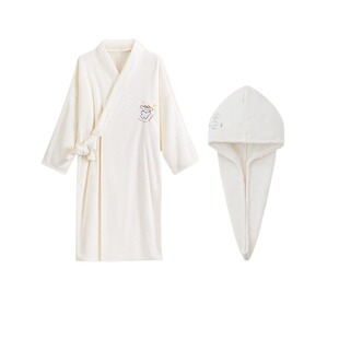 浴袍女吸水速干可穿浴巾加厚长袖浴裙睡袍式浴衣2025新款四季通用