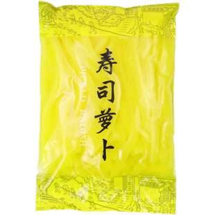 商用批发寿司专用萝卜条黄脆配料食材大根韩式酸甜黄萝卜袋装海苔