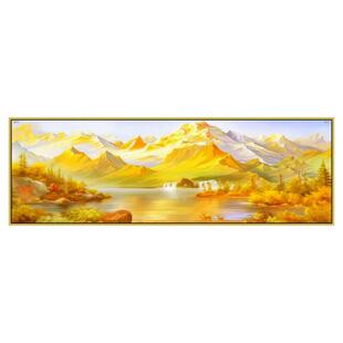 自粘墙贴背靠金山卧室装饰画房间床头背景墙壁画挂画贴画壁纸贴纸