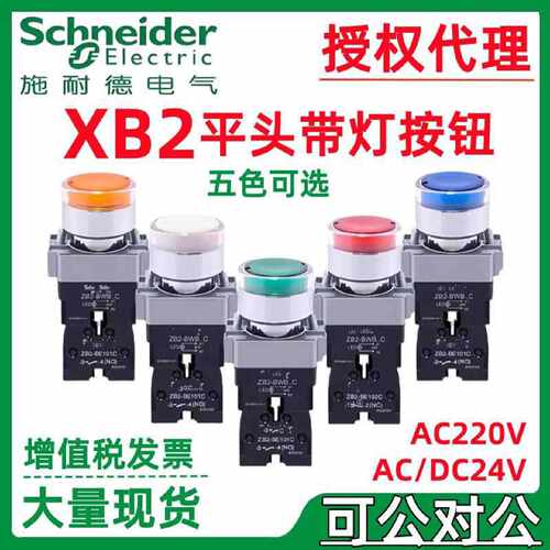 议价施耐.德平头带灯按钮白色24V XB2BW31B1CZB2BWB11CZB2BW31C常