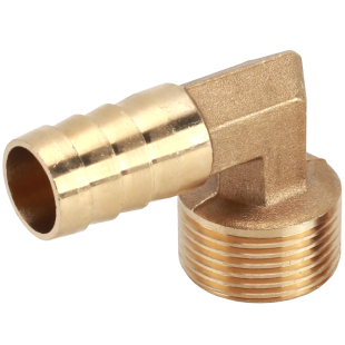 外丝宝塔头4分外牙弯头格林头气动燃气煤气软管宝塔咀铜接头配件