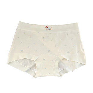 腊肠小狗A类棉女士内裤无痕边高弹大码包臀平角裤纯棉加长裆抑菌
