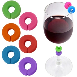 热卖创意硅胶小人红酒杯标记派对酒杯识别标签水杯区分器杯子记号