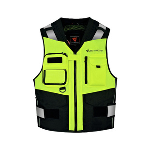 摩托车骑行反光马甲防摔夏季背心夜间安全服机车摩旅护甲衣骑行服