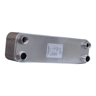 工厂定制油冷却器 空压机水冷油 铜钎焊板式换热器 不锈钢板片