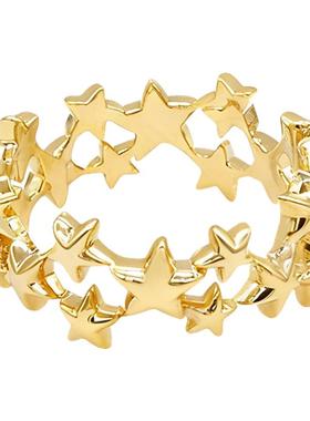 日系星星戒指小众少女感11号指环