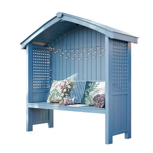 户外庭院农家乐帐篷组装别墅小木屋遮阳雨棚室外天台亭子屋顶花园