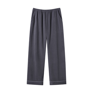 浪莎睡裤男士秋冬季德绒长裤加厚加绒保暖单件家居裤子薄绒可外穿