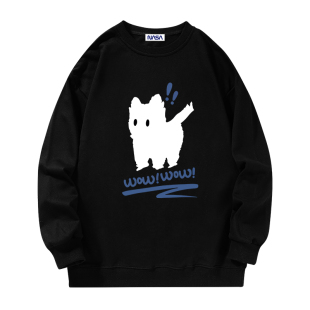 NASA STUSY美式高街2026新款春秋装男款宽松情侣潮牌圆领卫衣