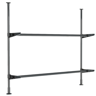 顶天立地窗台晾衣架阳台窗户晒被子神器窗框晾衣杆单杆飘窗晒衣架