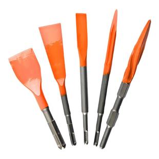 弹簧钢六角电镐尖扁凿子方柄电锤加长弯型凿超硬加宽扁铲凿混凝土