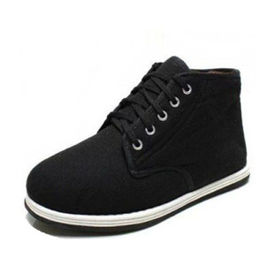 冬季高帮老式传统男鞋轮胎底加绒加厚保暖防扎耐磨系带劳保工地鞋