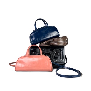 【话匣子】SpicyCapSoul定制油蜡头层牛皮复古波士顿手提斜挎包